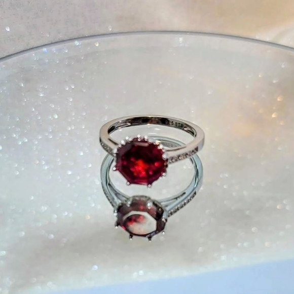 NEW Lustro Stella's Octillion Cut Swarovski Finest Zirconia in Sterling Silver - Picture 12 of 13